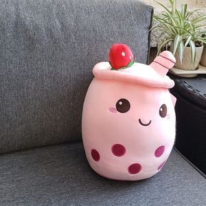 Medium Squishy Strawberry Boba tea